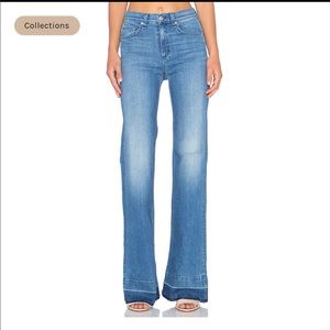 Rag and bone wide leg jeans